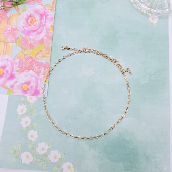 Elegant Rose Gold Plated Chain Necklace for Women - 19.7 Inches, XPNL0096 - Picture 10 of 12